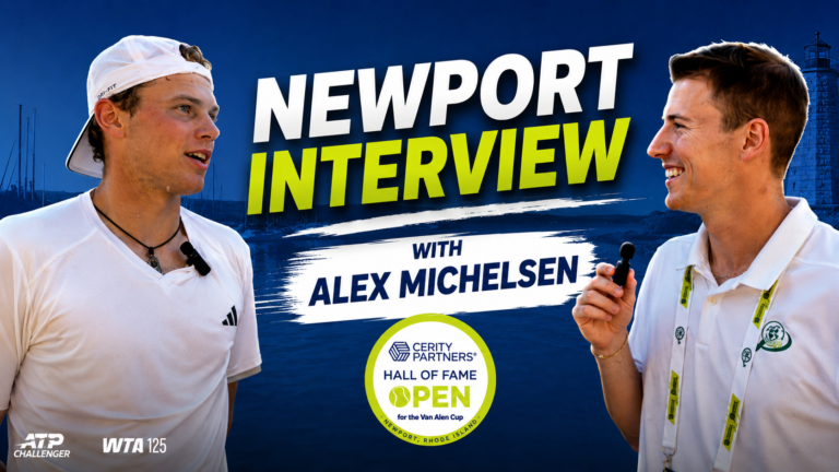 Alex Michelsen reflects on “poor life decision” to play right-handed | Newport Interview